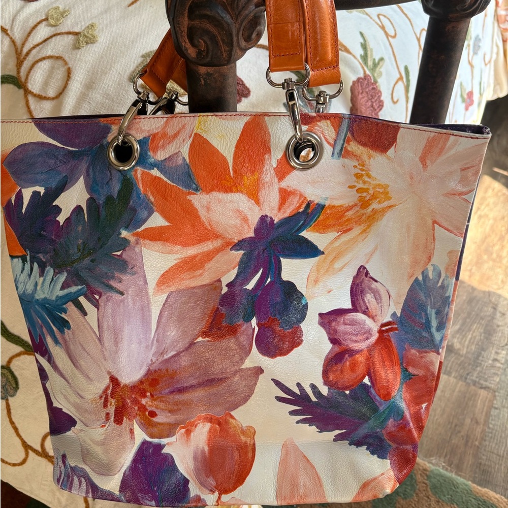 Maurizio Taiuti Leather Shoulder Bag Multi Travel Resort Classic Granny Beachy